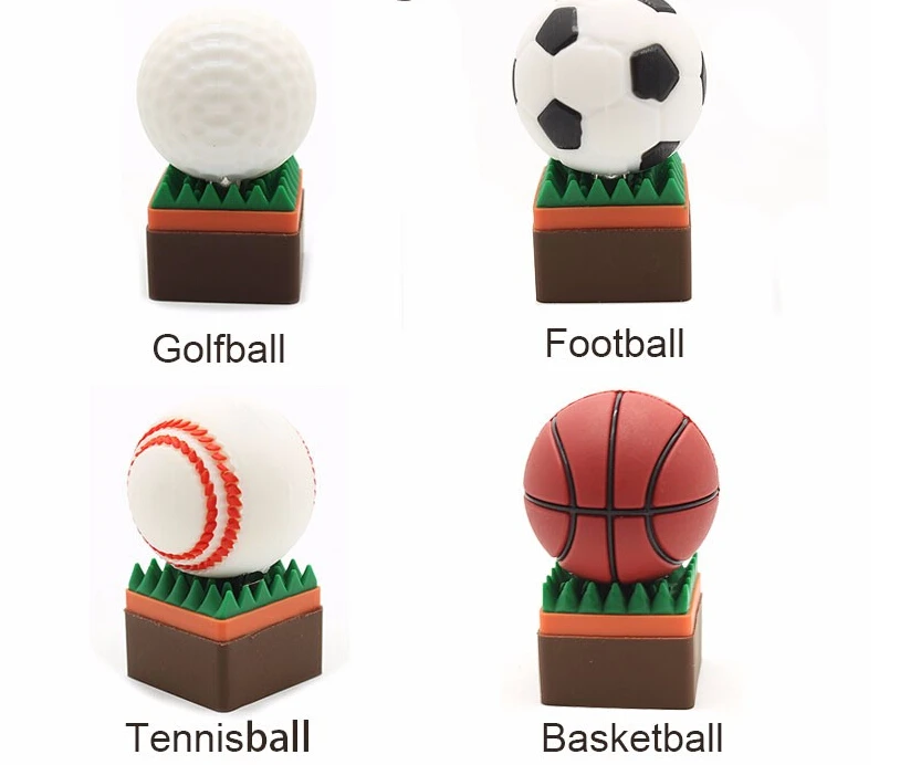 Tennis Football Basketball Ball Flash Drive Usb Pen Drive Soft Pvc Usb ...