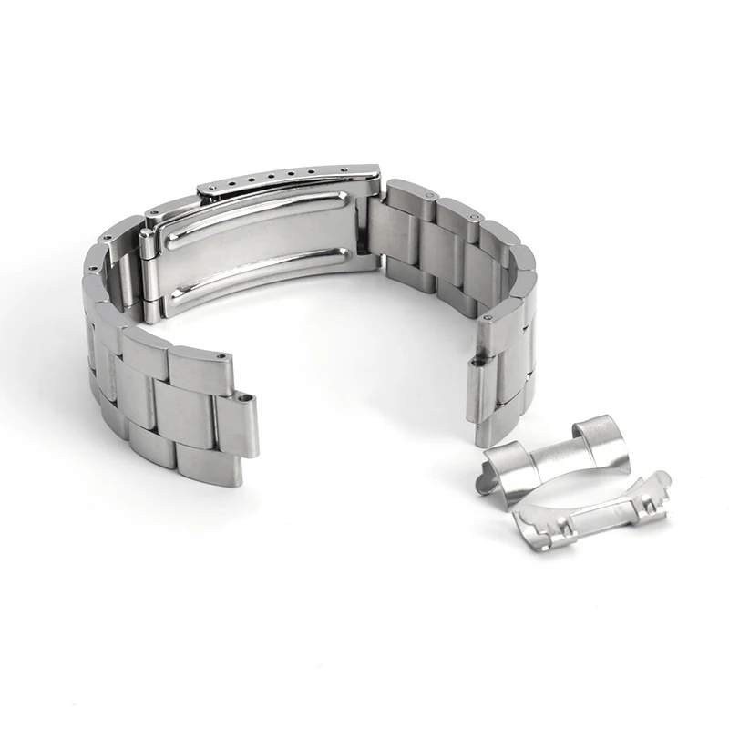 20mm Stainless Steel Oyster Watch Band Strap Bracelet Fit For Rolex ...