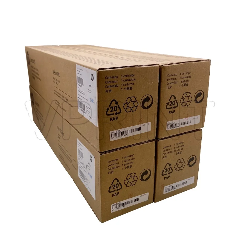 Genuine NEW W9100MC W9101MC W9102MC W9103MC Black Yellow Cyan Magenta Toner Cartridge for HP E77422 E77428 Printer