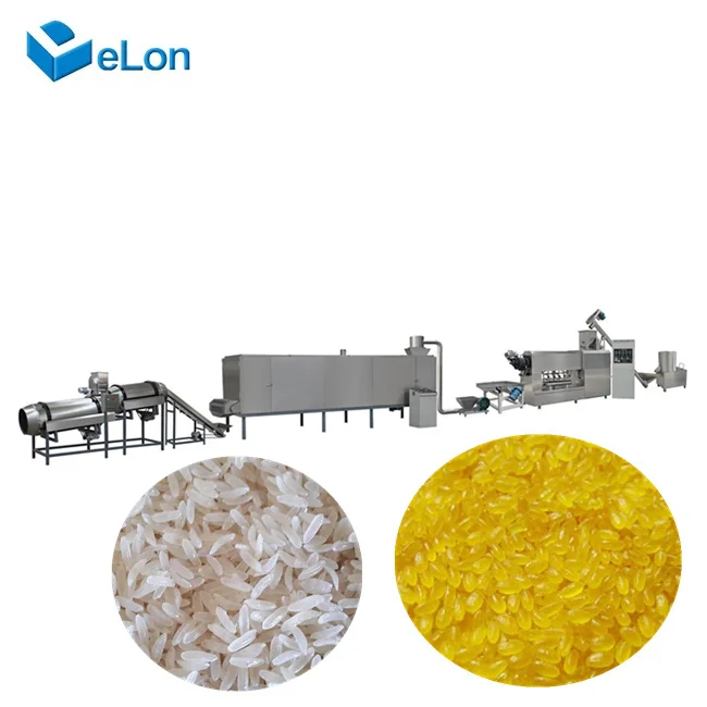 Full Automatic Extruder Artificial Rice Making Machine Nutritional Rice Machine