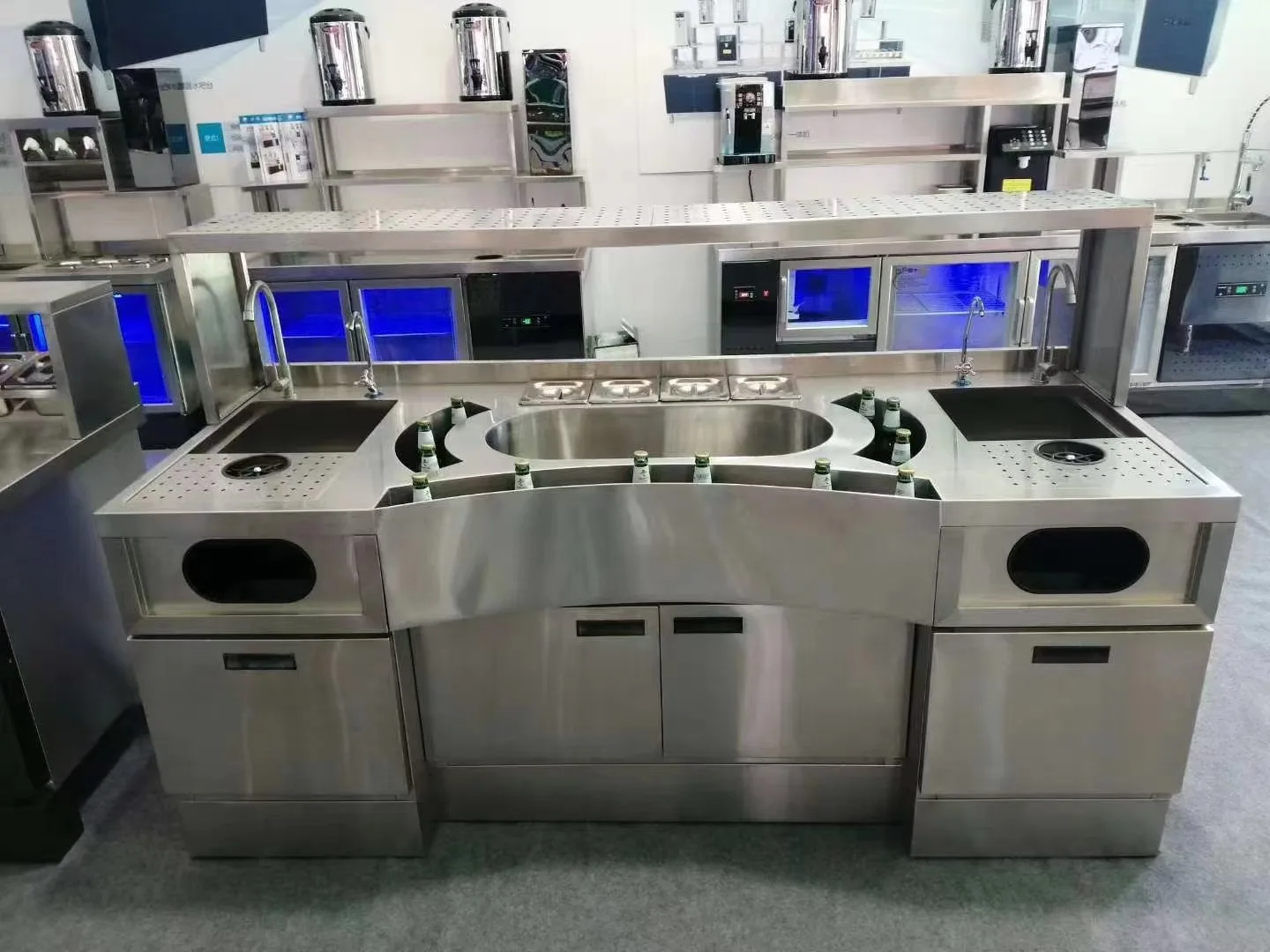 Modern Stainless Steel Bartender Work Bench - Affordable High Top Table ...
