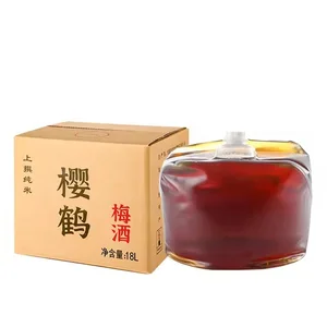 High Quality Sweet Fresh Plum Wine Green Plum Fruity Flavor Packaged in Bottle