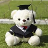 White bear-gray collar academic robe