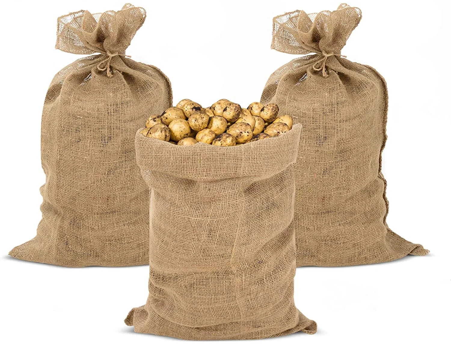 Durable Potato Sack Race Bags Linen Burlap Jute Game Bags