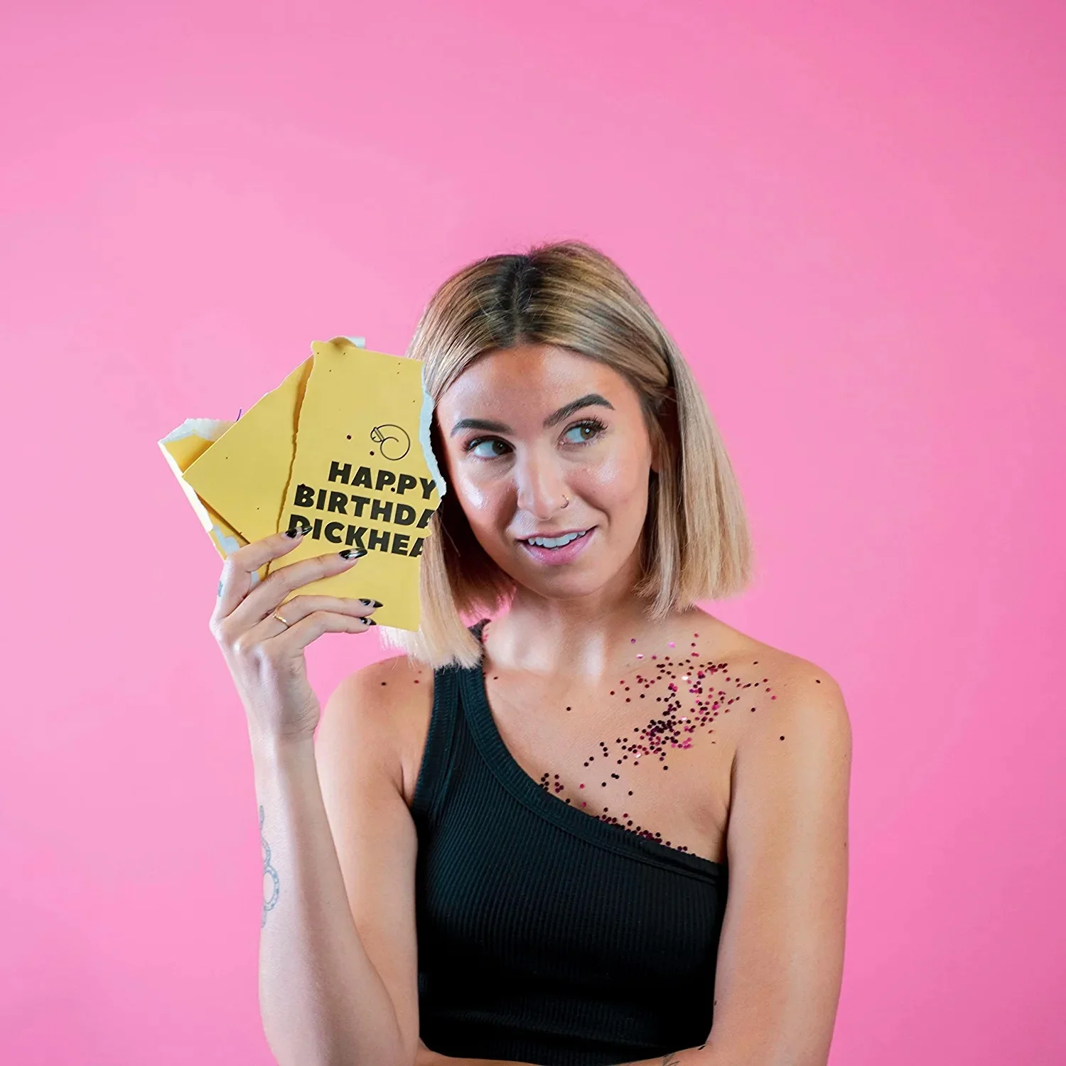 Customize Popular 30second Musical Audio Birthday Greeting Cards with Practical Joke Glitter Bomb