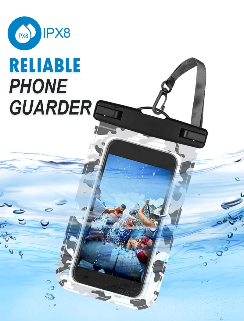 2021 New Waterproof case Universal PVC Underwater Pouch Diving bag for smartphone