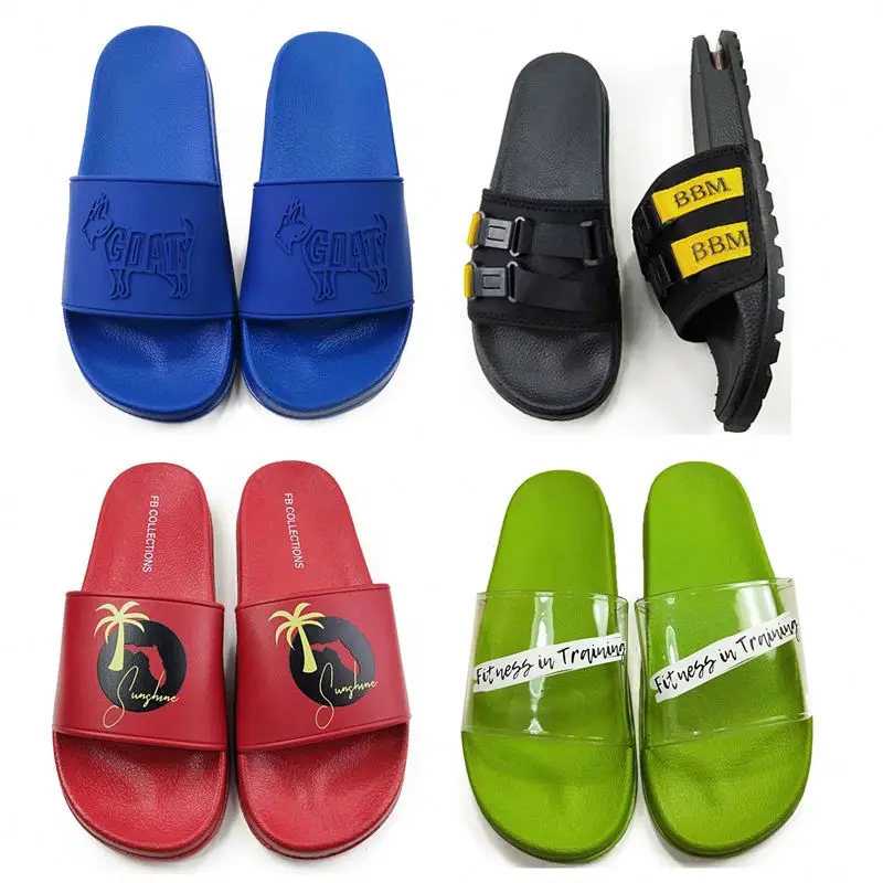 Slippers Customized Woven Slides Slide Out Campers Italian Male Man Slipper Sandal Shoes Footwear