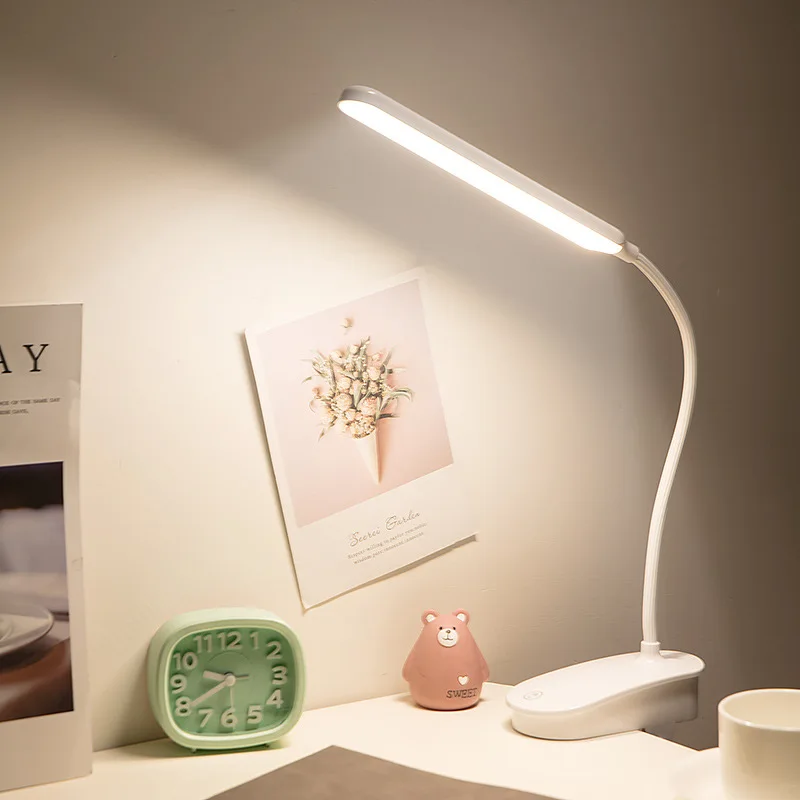 LED Eye Protection Hot Sales Dormitory Study Rechargeable Clipping Desk Lamps