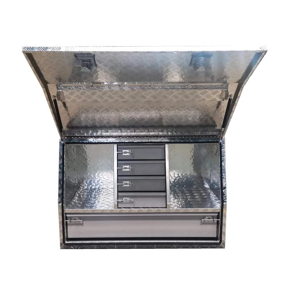 Aluminium Checker Plate Side Opening Tool Box for Trucks