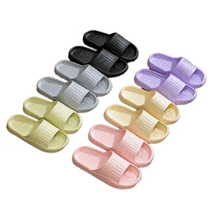 Comfortable Waterproof for Slippers with Soft Anti-Slip EVA Plastic Outsole Trendy Open Toe Design for Summer Use Hotels