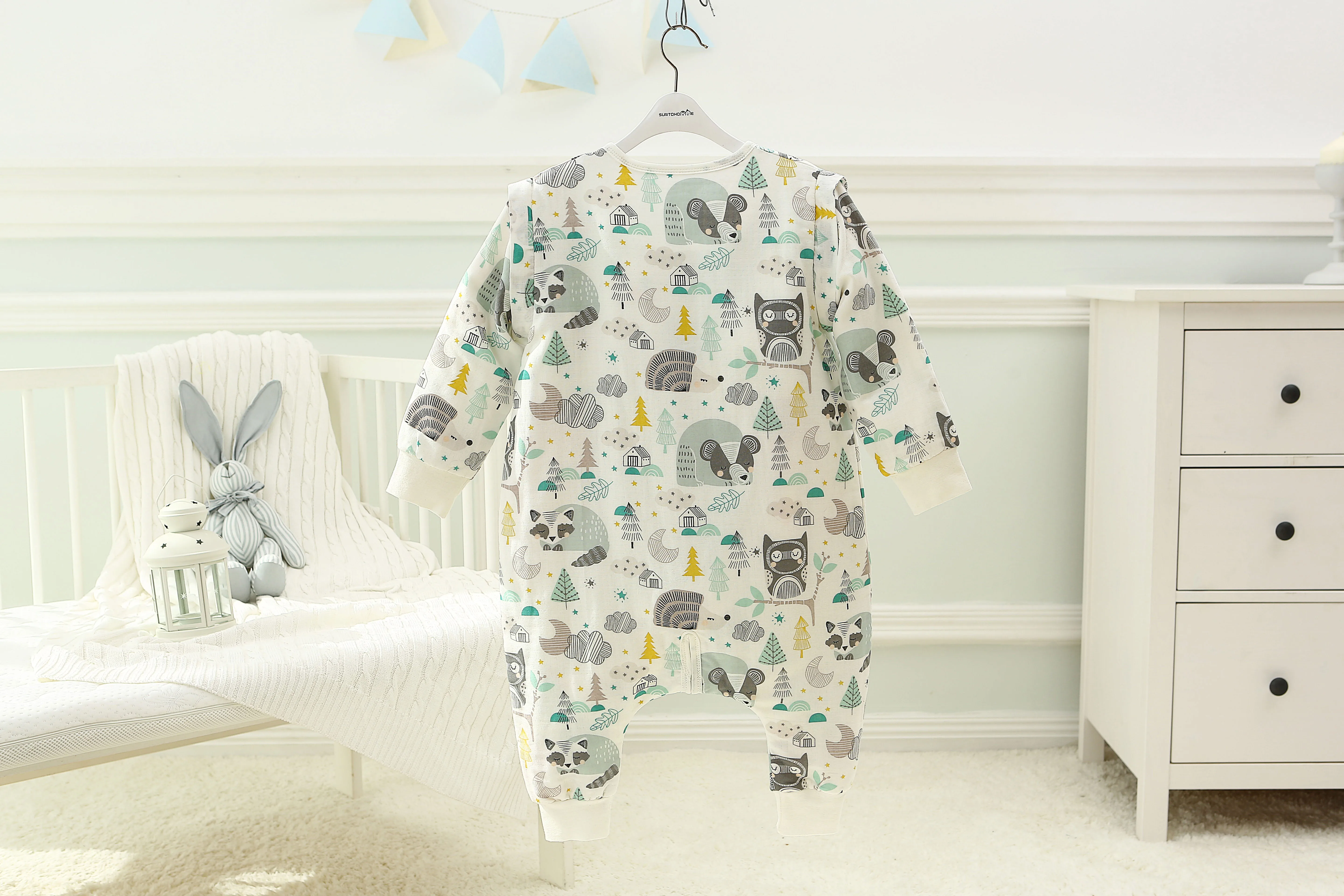 Муслиновое дерево оптовая продажа OEM пользовательские печатных мягкий хлопок детский спальный мешок зима