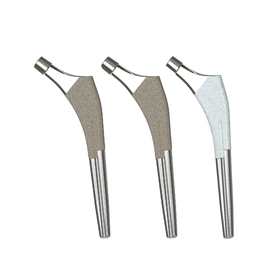High Quality Titanium Artificial Hip Joint Prosthetic Orthopedic Implant Femoral Prothesis Stem Support for Hip Join