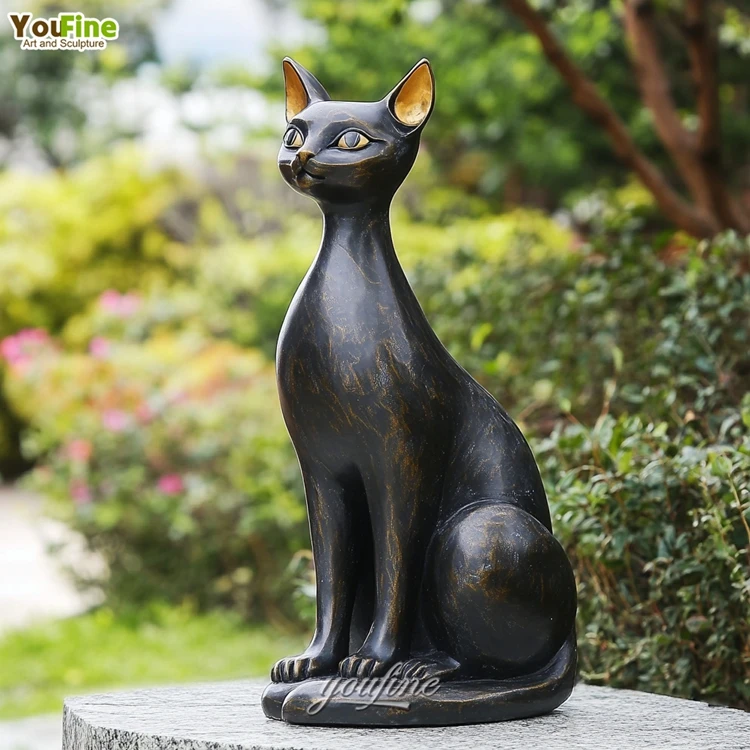 Statuetta Di Gatti In Poliresina Resistente Alle Intemperie – Decorazione Per Giardino, Balcone E Lapide, Idea Regalo Per Amanti Dei Gatti