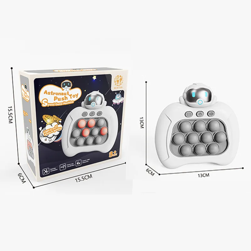 Quick Push Game Console Electronic Pop It Game Quick Push Toys Light Up Pop It Pro Fast Push Puzzle Game 2023 new Gifts for Kids