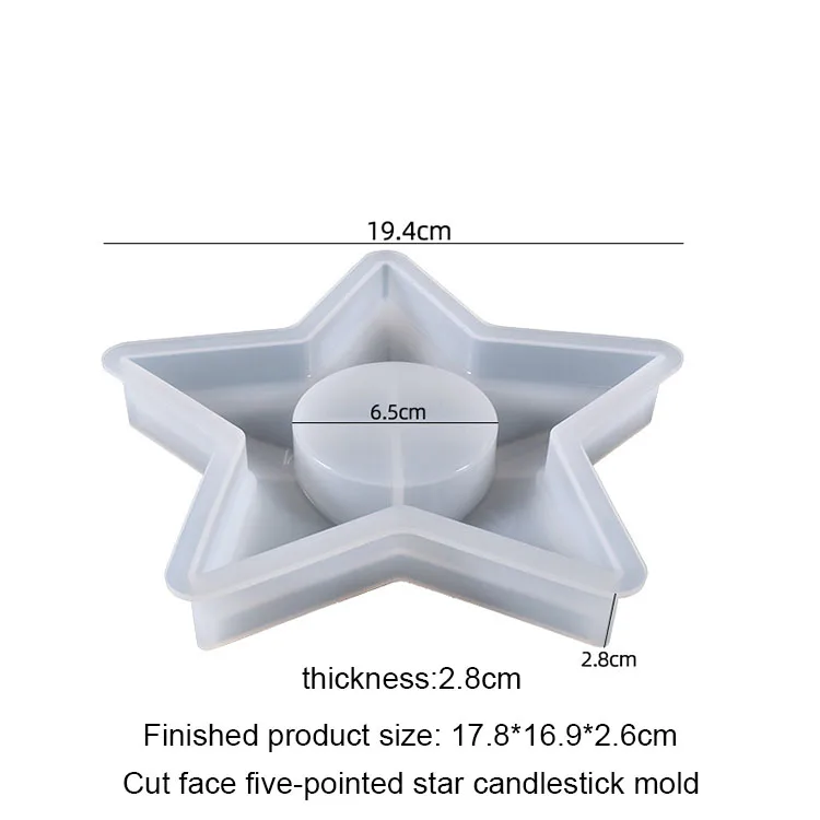 diy candle mold five-pointed star candle