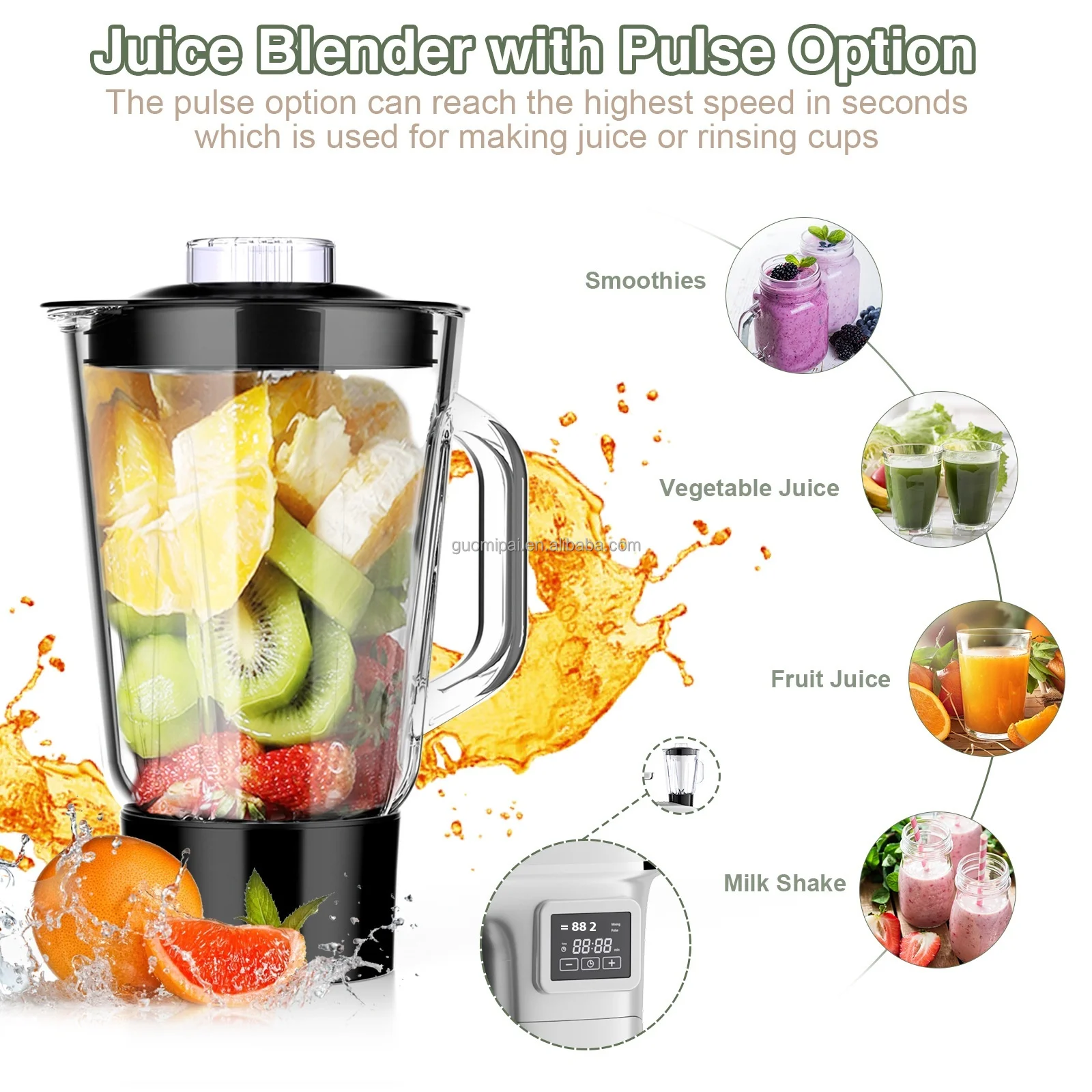 5 in 1 Kitchen Appliances OEM Multifunctional Impastatrice Electric Aid 8L Stainless Steel Mixing Bowl Meat Grinder Stand Mixer
