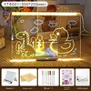 colorful YT6001 Graffiti Drawing Board, 7 Pens,