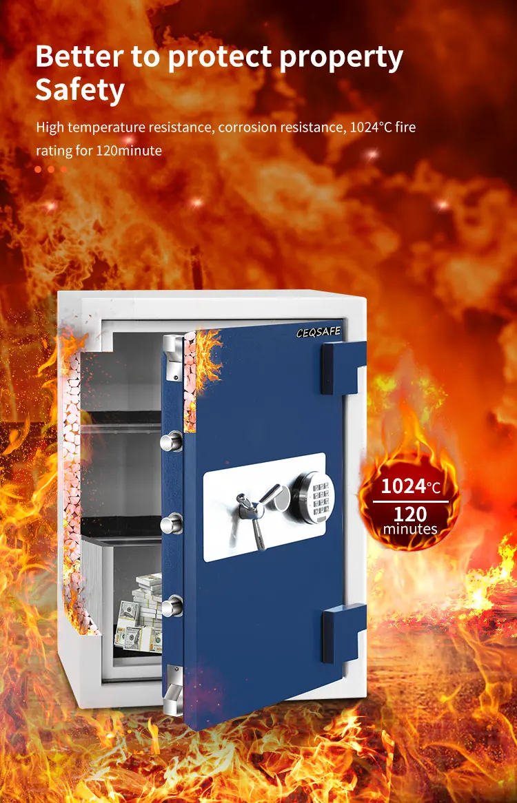 CEQSAFE Custom 2 Hour Fireproof Home Deposit Security Money Fireproof Safe Box supplier