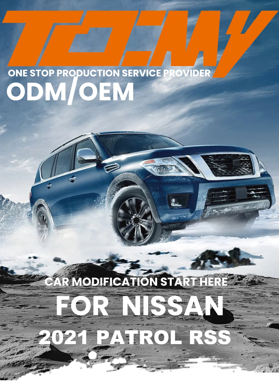 TDCMY Auto Body Kits Bumper Kits Grille Spoiler Fog Lamp Front and Rear Bumper  Led Headlight for Nissan Patrol RSS 2021 factory