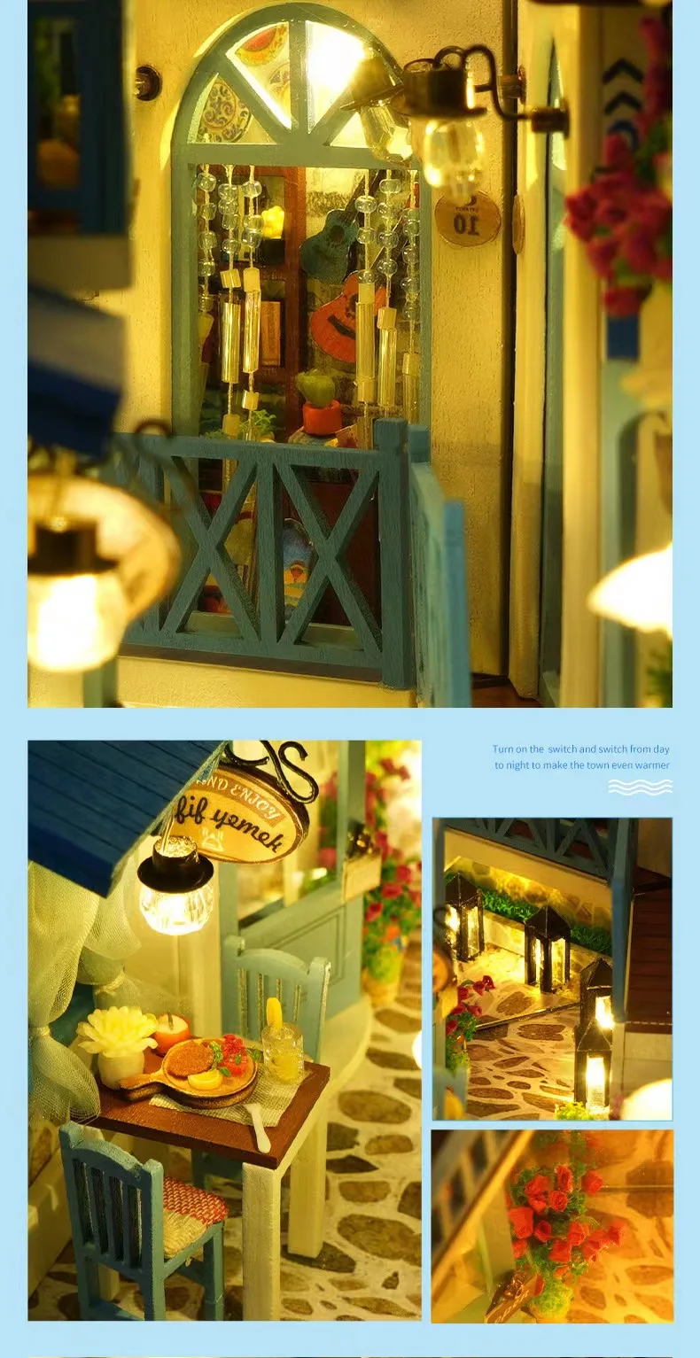 Diy Handmade Creative 3d Puzzle Model Kit Paper Doll House Book