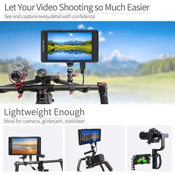 Feelworld FW450 4.5inch monitor for dslr camera 1280*800 outdoor use hd inputs filmakers use dslr field monitor detail image