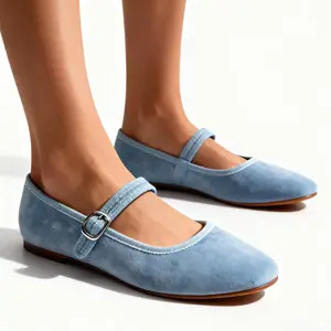 Factory New Product Wholesale Price Mary Jane Light Weight Leather Shoes for Women