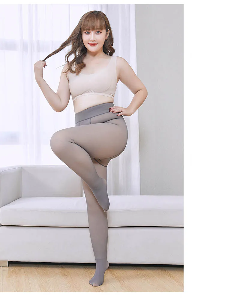 Wholesale Winter Thick Fleece Lined Tights Women Plus Size Warm Opaque Thermal Pantyhose Buy
