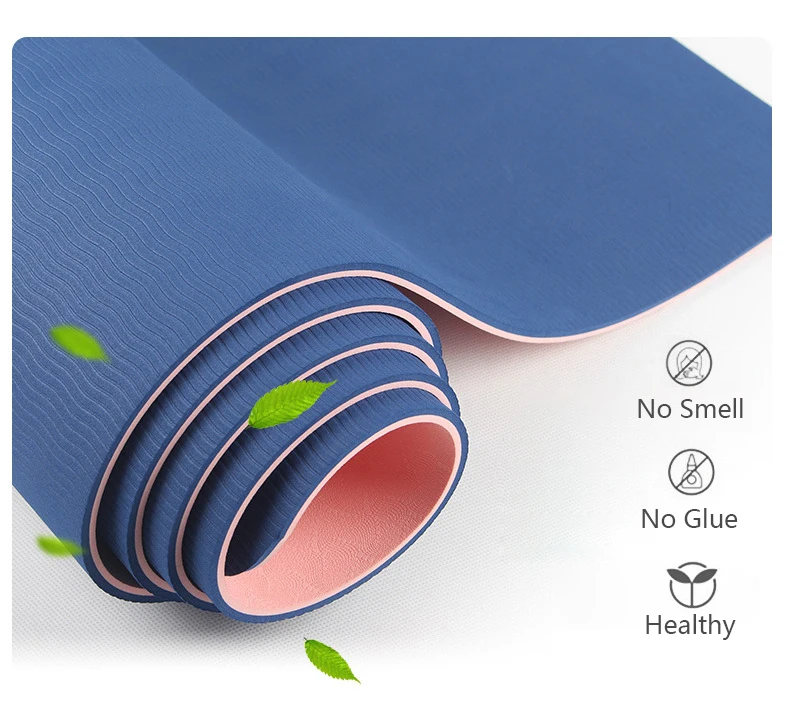 Wholesale Custom Eco Friendly Durable Easy To Clean Mm Double Layer Tpe Yoga Mat Buy Folding