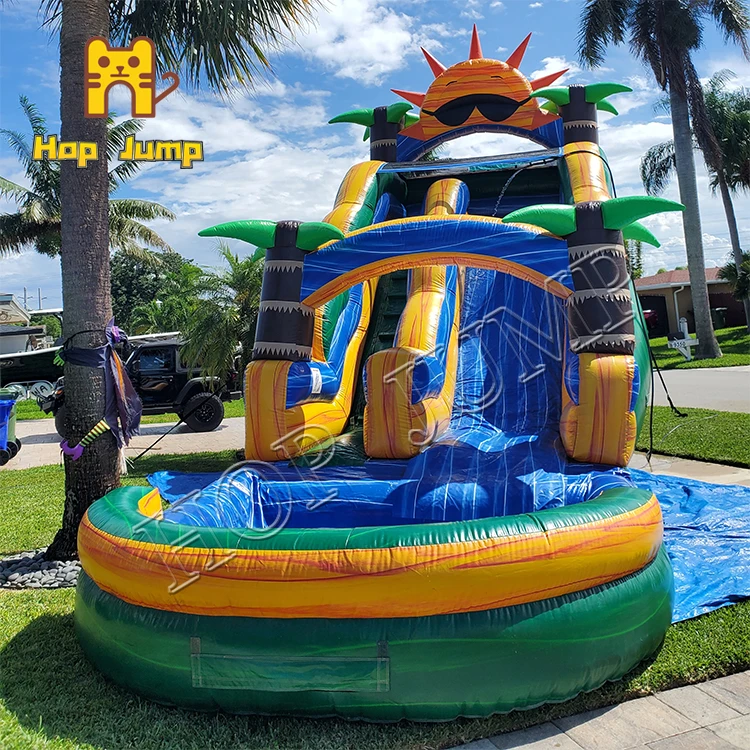 15ft 16ft 18ft 20ft 22ft Wholesale Backyard Inflatable Water Slide