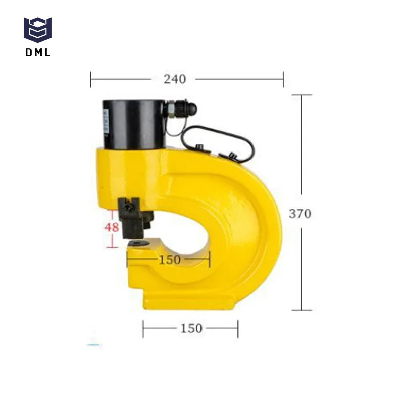 High Safety Level CH 60 Portable Steel  Hydraulic Punching  Machine