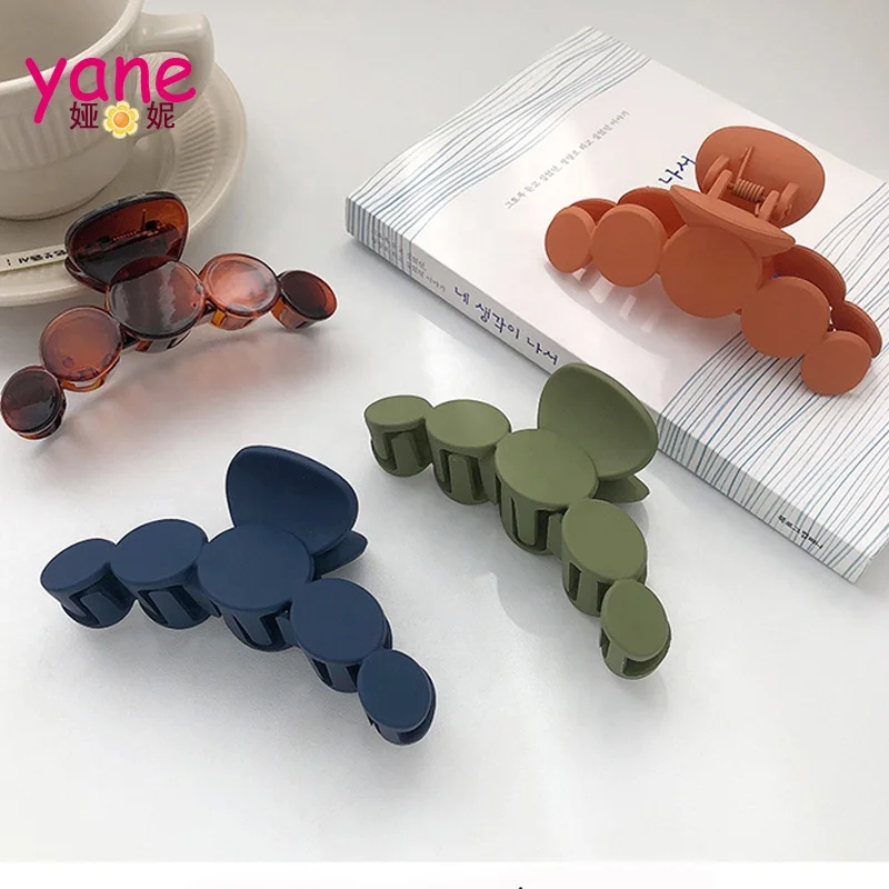 Simple Claw Clip Circle Round Shape Hair Claw Factory Price Plastic Hair Accessories