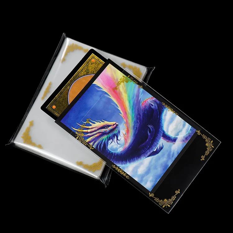 Custom Border Over Sleeves Pack of 60 for YGO and Anime Cards | Durable  BOPP Material | Ideal for Gifts and Printing