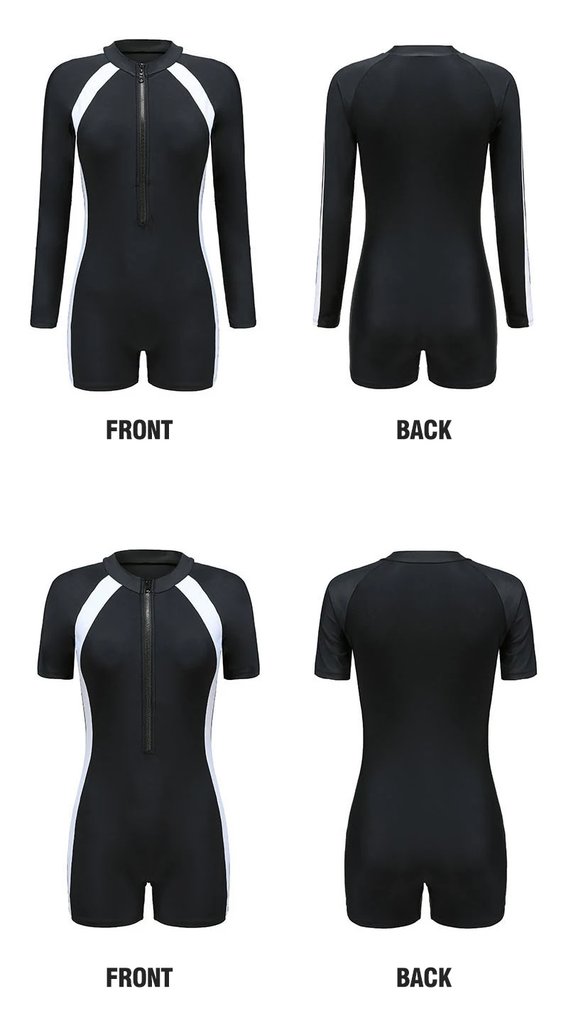 Women's Unitard Boyleg Cover Up Swimsuit Surfing Suit Sports One Piece