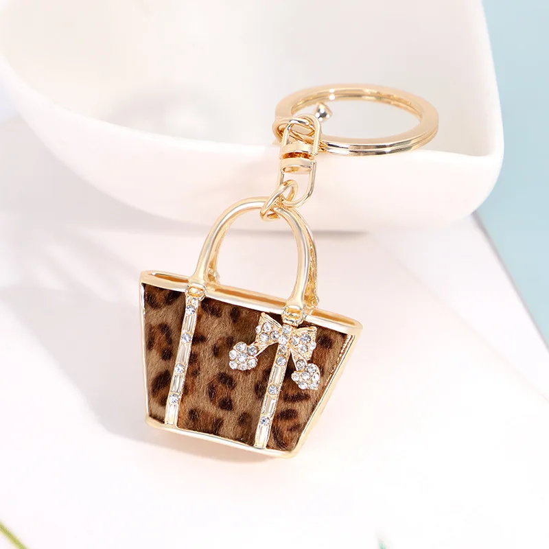 Cute Mini Leopard Rhinestone Keychain For Women And Girls - Perfect Purse,  Bag, Backpack, And Car Key Accessory - Great Christmas Gift - Temu