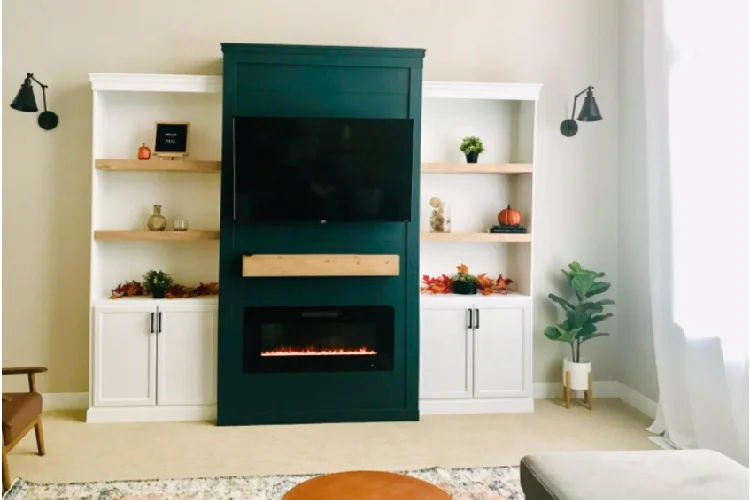 Electric Fireplace, 3d, Wall - detail 2