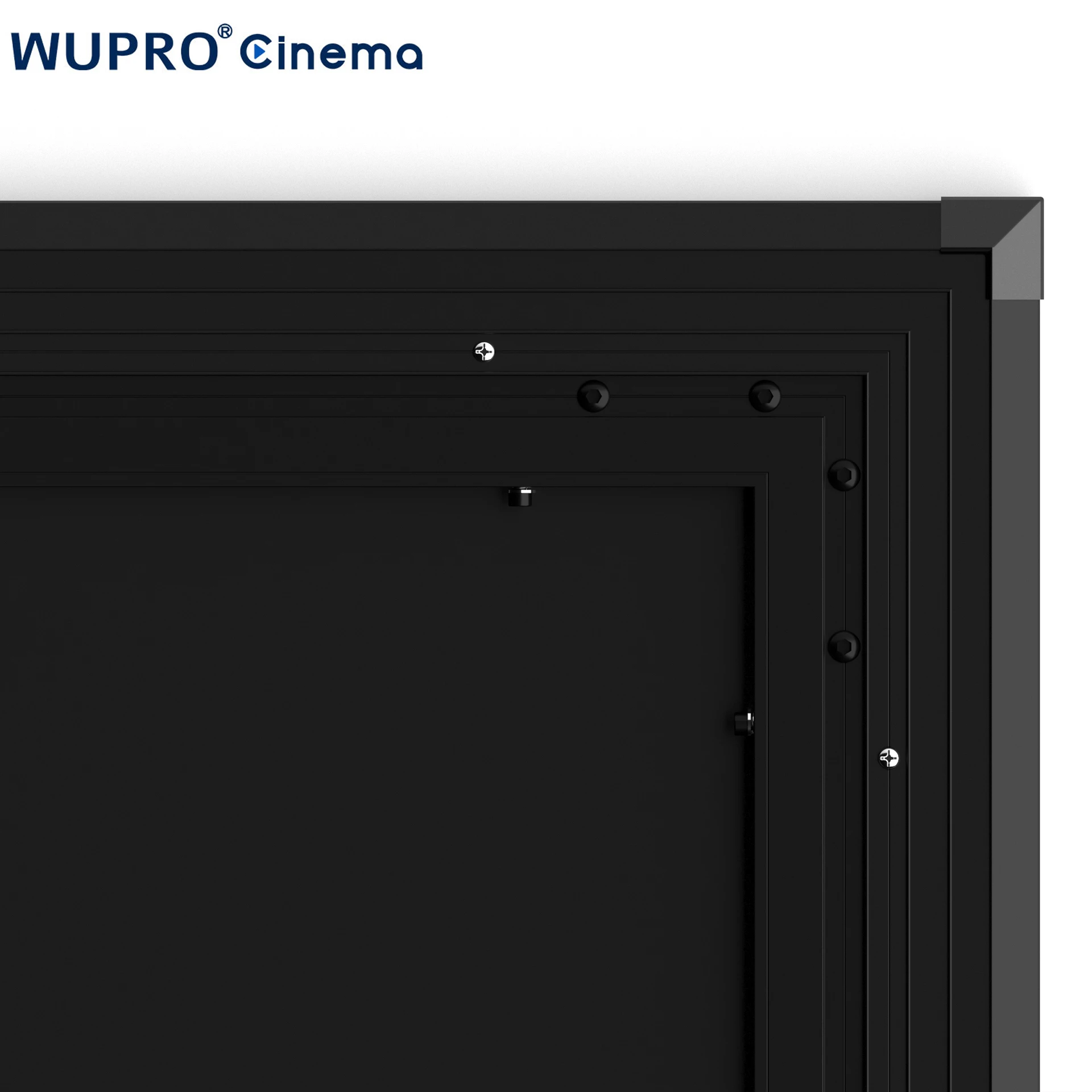 100/120/150 Inch Wupro Cinema-Level Lenticular CBSP Large Projection Screen 16:9 Wall Mounted UST Fixed Frame Projector Screen