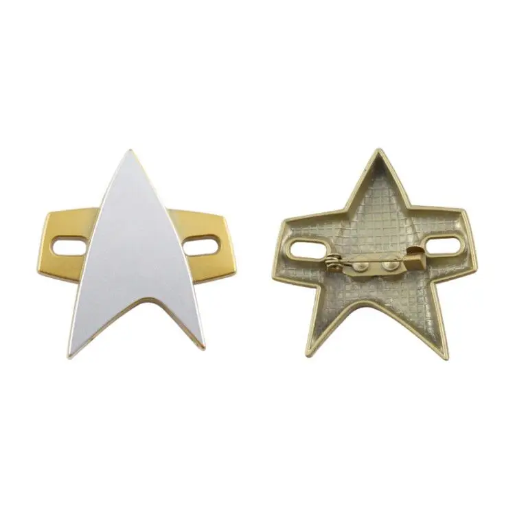 Star Cosplay Trek Command Division Badge Starfleet Brooch Pin