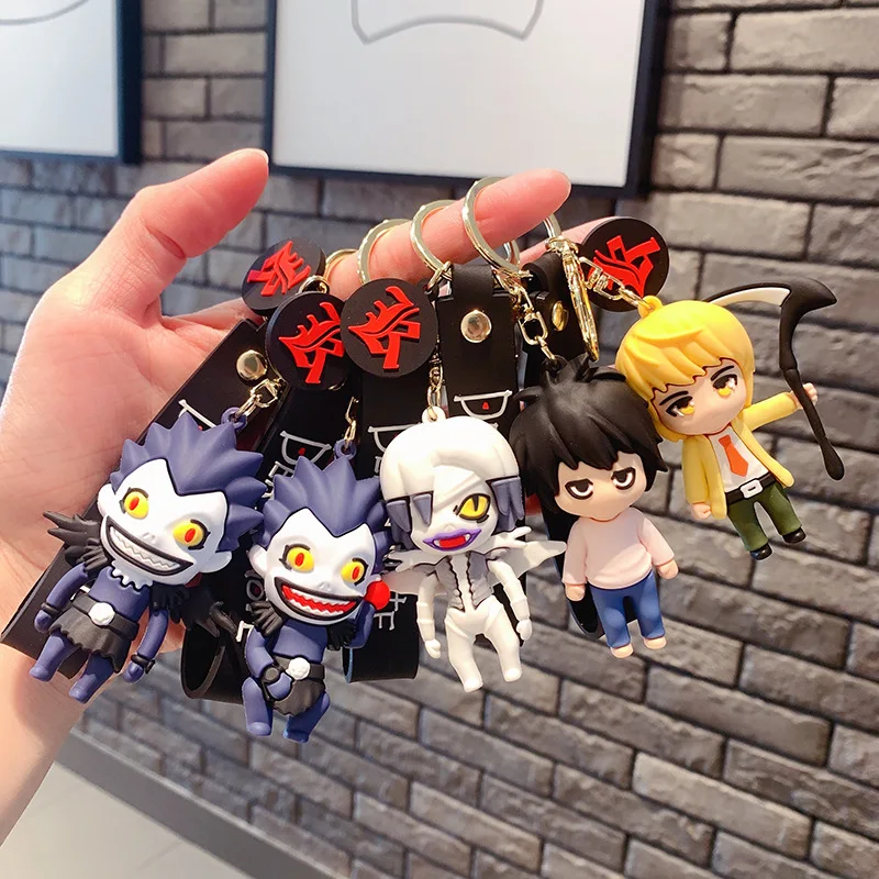 Death Note 3D Figure Keychain - L Ryuuku Ryuk Lanyard
