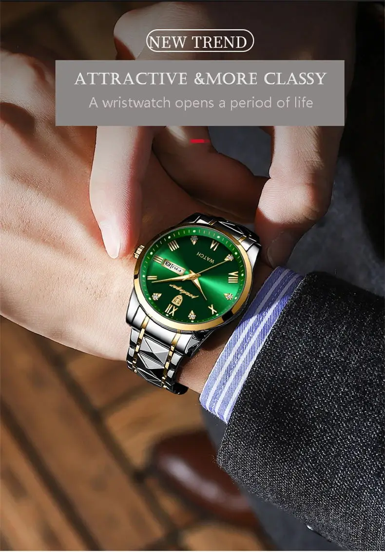 POEDAGAR 895 Men Quartz Watch description image 2