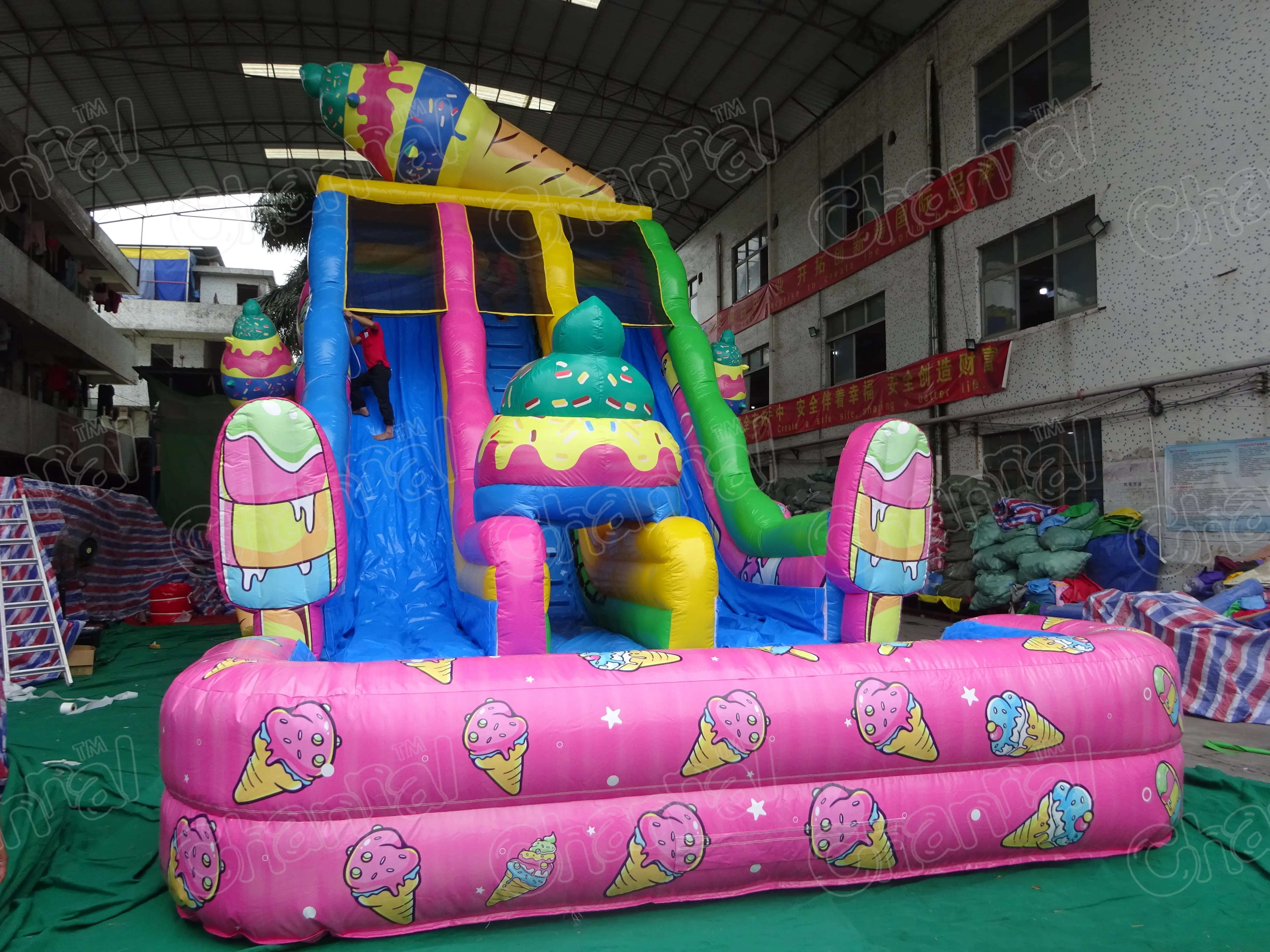Giant Swimming Pool Games Amusement Water Park Candy Bounce House for ...
