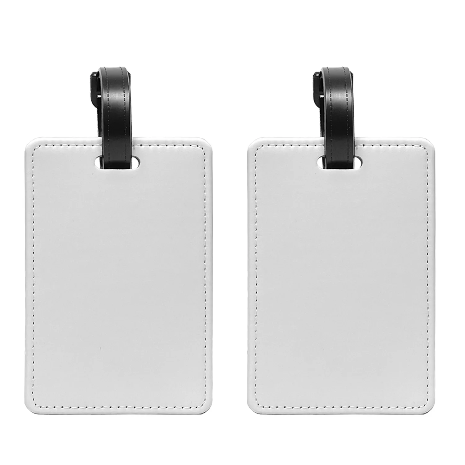 Custom Printed Luggage Tags Custom Logo Leather Blank Sublimation Pu ...