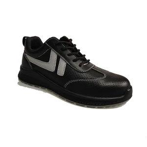 Low-top Lace-up Sport Work Footwear Anti Smash Puncture-proof Sneakers Shoes Genuine Leather Breathable Casual Security Shoes