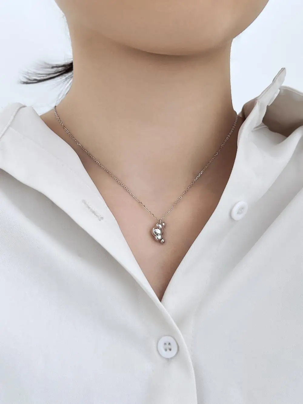 KAKODIY Special Shape Gold Plated Luxury Fashion 925 Sterling Silver Jewelry Pendant Women's Necklace detail 7