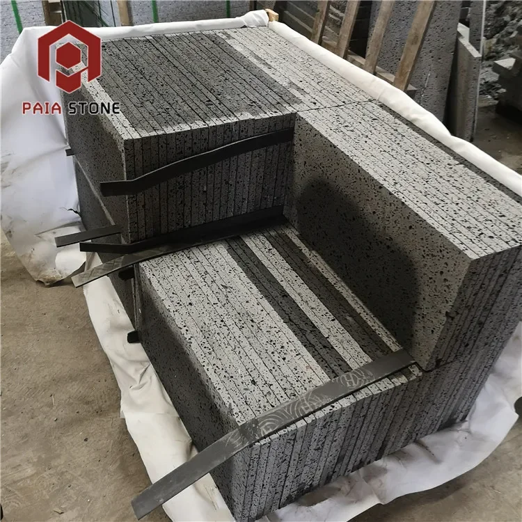 Construction material cheap price natural polished hainan black basalt stone for Outdoor Wall Cladding Tiles