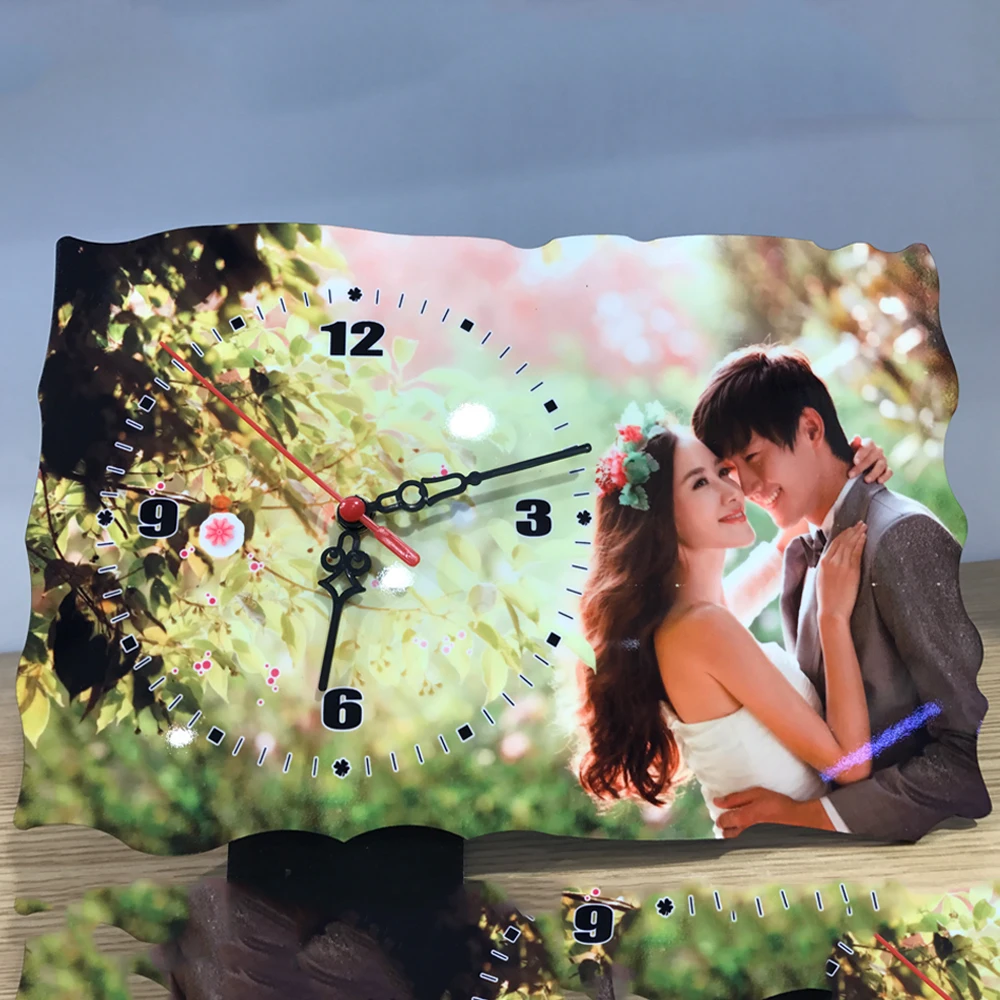 CL-08 27x18x0 5 см прямоугольник бланковые цветные МДФ Часы Печать настенные часы для