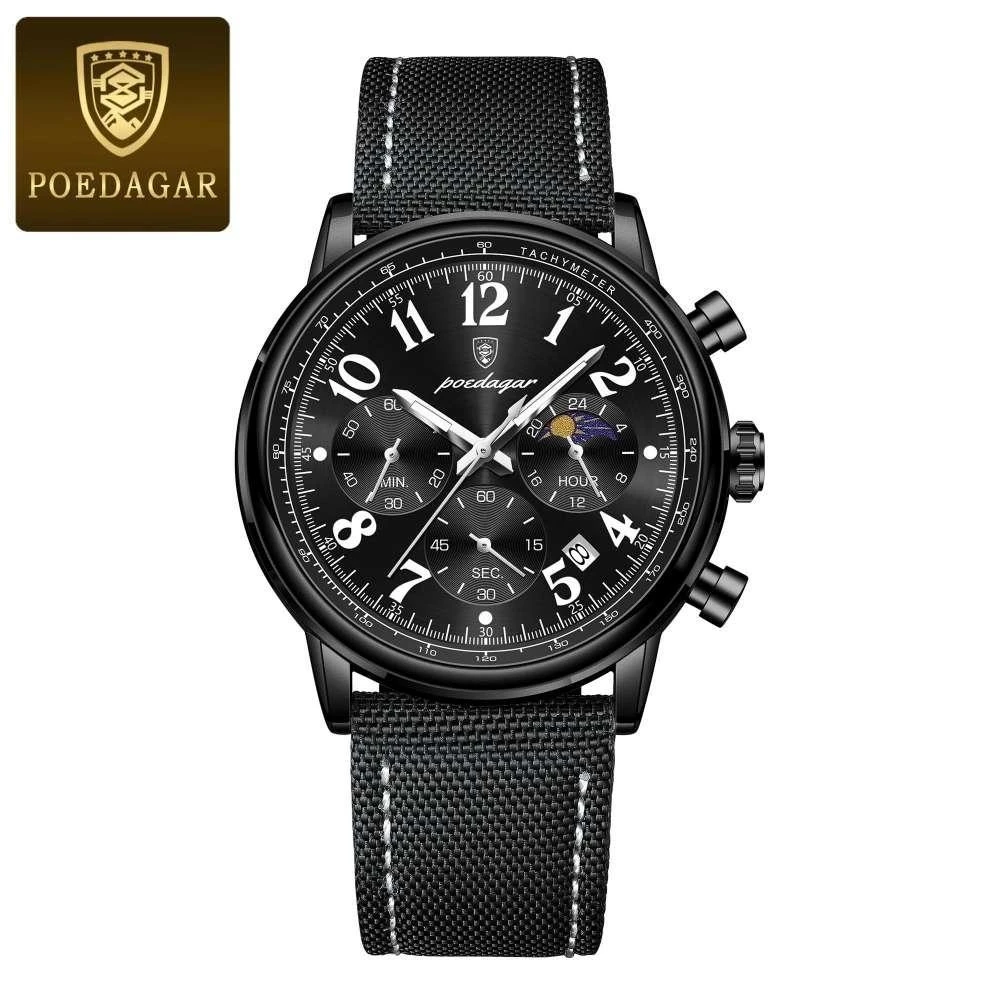 Luxury Cartoon Men's Sports Watch Waterproof Luminous Chronograph Date Display Alloy Lea aperçu 8