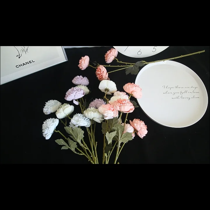 Persian Buttercup Artificial Flowers Bouquet Wedding Party Home