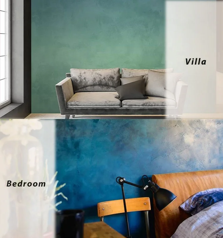 Forest Velvet Effect Art Wall Spray Paint Indoor Multi Colors Painting Silk Effect Metallic Glitter Internal Wall Coating
