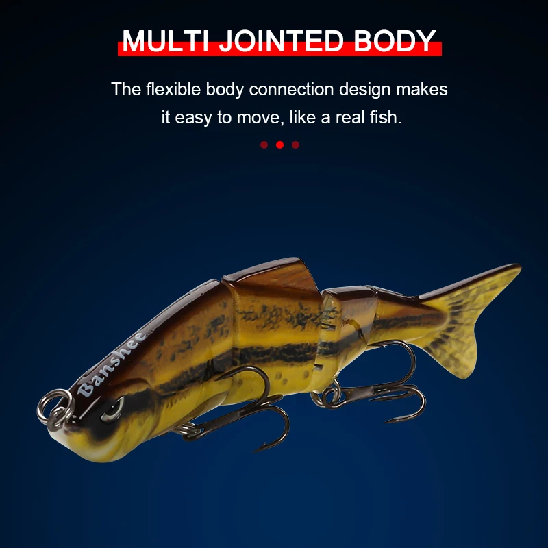 Full Customization Multi 4 Joints Segmented Vmj044 Swimbait Slow