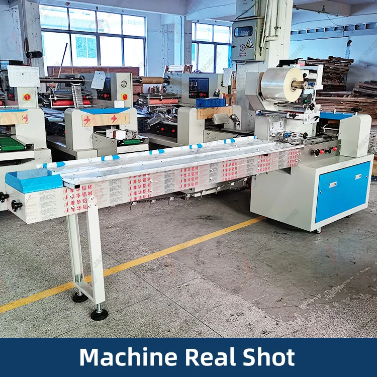 Automatic Bakery Loaf Bread Packaging Machine Horizontal Croissants Toast Bread Pillow Packaging Machine
